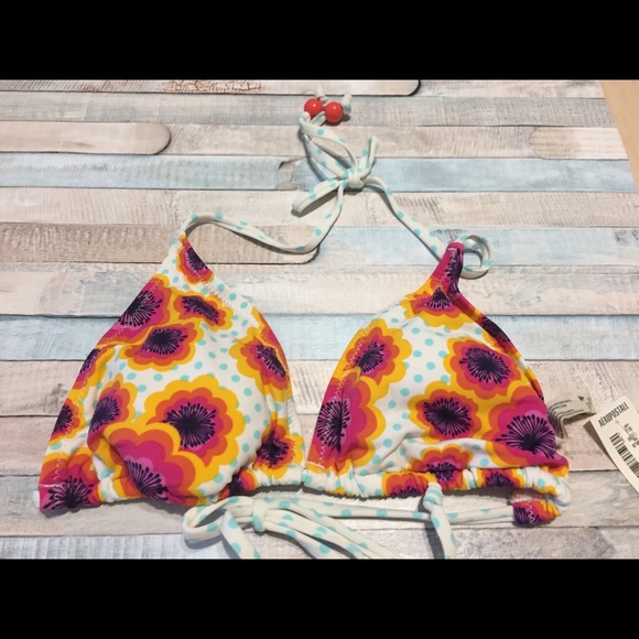 NWT Aeropostale Cute Retro Floral Print Bikini - Picture 3 of 5
